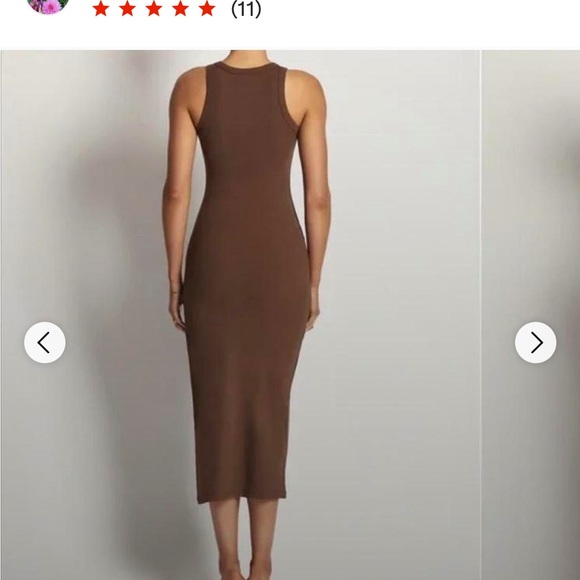 Viola Bodycon Ribbed Racer Neck Dress - Picture 2 of 4